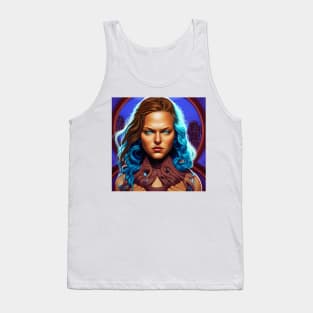 Retro Woman Superhero Tank Top